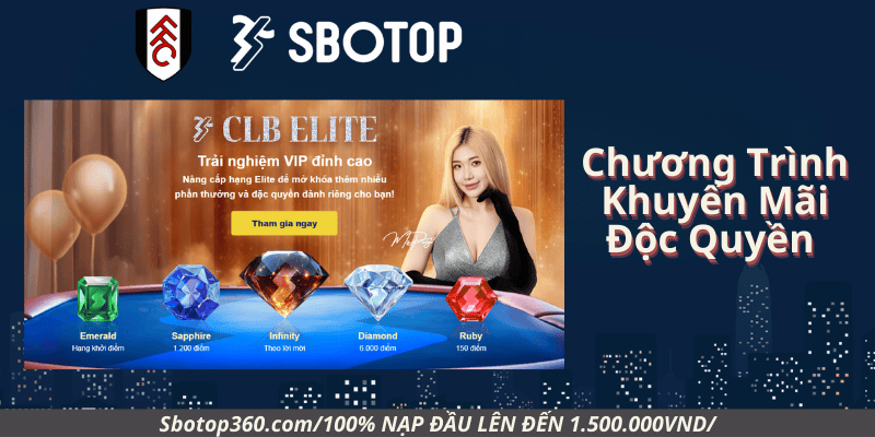 Chương Trình Khuyến Mãi Độc Quyền Cho Đại Lý Sbotop